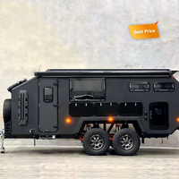Caravane de luxe pour le camping, remorque de voyage tout-terrain pour le tourisme, Remorque Wohnwagen avec salle de bain