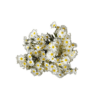 Fleurs artificielles Kch, 6 tiges, bouquet en soie pour la décoration de la maison et des mariages - Product Image 5