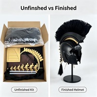 Casque Spartan Agamemnon unisexe pour adultes, à faire soi-même, en matériau EVA - un accessoire de jeu de rôle de la Grèce antique
