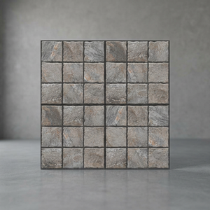 Carreaux de sol en porcelaine émaillée rustiques et naturels de 16x16 pouces, 12 mm, antidérapants, résistants, pour l'extérieur, les places de stationnement, les garages - Product Image 2