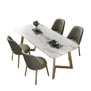 Ensemble de meubles de salle à manger de luxe, table de cuisine moderne, avec chaise, élégant et de qualité, pour Restaurant, nouvelle collection