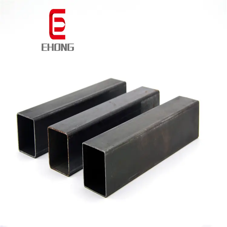25x25 40x40 50x25 square tube black square hollow section and rectangular steel square tubing for building material