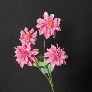 Populares 4 Cabezas <span class=keywords><strong>de</strong></span> Peonía, Flores Artificiales <span class=keywords><strong>de</strong></span> Seda, Decoración para Bodas y Eventos, Flores <span class=keywords><strong>de</strong></span> Dalia, Arreglos Florales para Jardín - Product Image 4