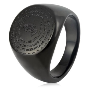 yunnique Men's <b>Titanium</b> Steel Prayer <b>Ring</b> Gold Color Geometric Design Cross Pattern Fashion Jewelry Gift Accessory - Product Image 4