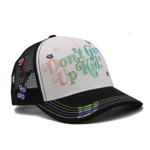 Nuevo diseño de moda, gorra de camionero de 5 paneles, gorra bordada, gorra de malla de alta calidad, camionero - Product Image 3