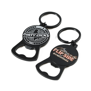Porte-clés personnalisé d'usine Logo porte-clés en métal en alliage de Zinc ouvre-bouteille barre de bière 2d 3D émail ouvre-bouteille porte-clés - Product Image 3
