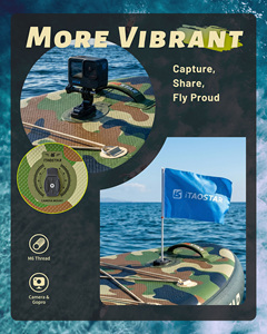 Planche de <span class=keywords><strong>paddle</strong></span> gonflable de haute qualité de 12' 39" 8" avec technologie Drop Stitch, 5 <span class=keywords><strong>ailerons</strong></span>, portable, pour lacs, rivières, pêche professionnelle, SUP - Product Image 5