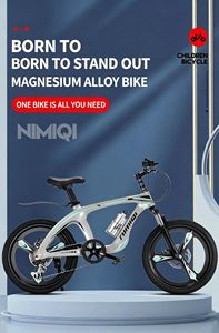 Kinderen Magnesium Alloy Mountainbike 6 tot 8 jaar oud, kinderfiets met versnellingen en schijfrem voor jongens en meisjes - Product Image 5