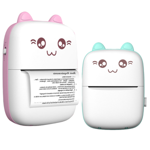 เครื่องพิมพ์ภาพถ่ายขนาดพกพาแบบพกพา ใช้ในบ้าน สีขาวดำ ใช้พอร์ต USB สำหรับ Android IOS ไร้สาย พิมพ์บาร์โค้ด <span class=keywords><strong>ราคา</strong></span><span class=keywords><strong>ป</strong></span>ระหยัด พร้อมกระดาษ - Product Image 1