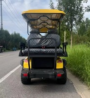 Voiture de golf électrique tout-terrain 8 places certifiée CE avec batteries au lithium personnalisables pour une utilisation en club et des courses en ville