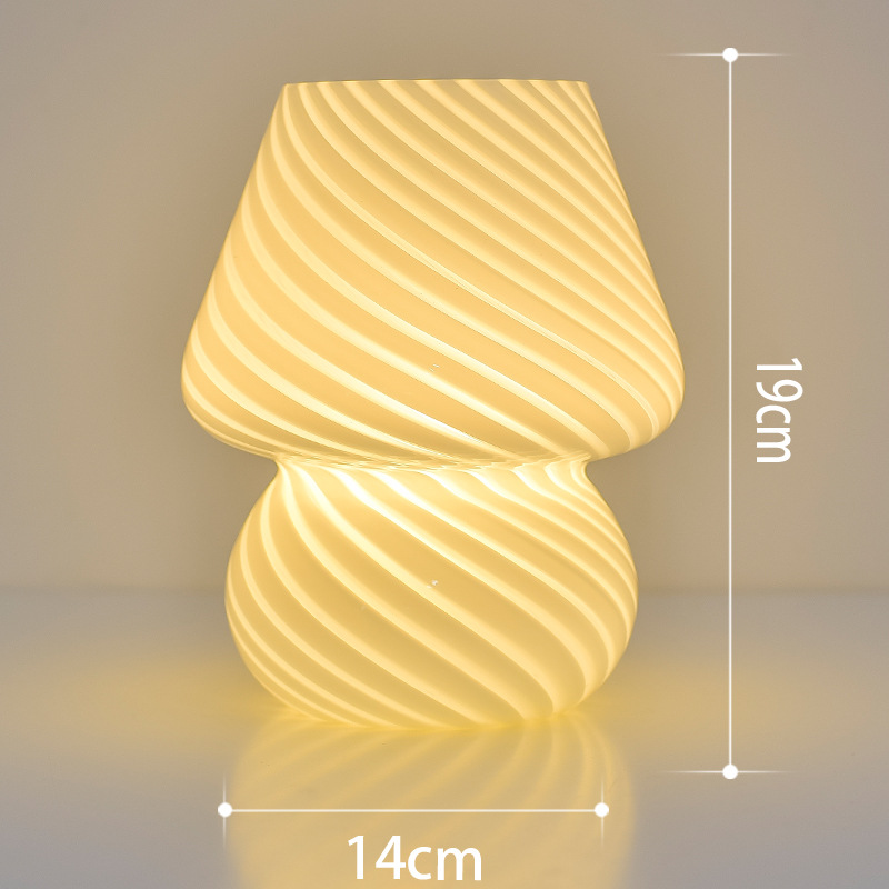 Lampe champignon de rêve-texture blanc