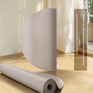 Halbrunde 5mm Dicke Yogamatte PU-Gummi Rutschfeste Trainingsmatte für Fitness, Pilates, Yoga-Studio und Heimgebrauch - Product Image 3