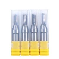 Personnalisé 12mm 8mm tige 3 dents outil ACP 3 cannelures TCT fente droite mèche carbure CNC coupe bois fraise Cnc Bit