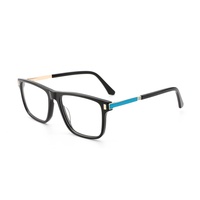 Monture de lunettes optiques carrées pleine monture, anti-lumière bleue, élégante, légère, moderne et tendance, durable et solide, pour unisexe et mode.