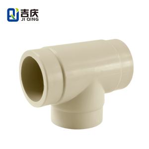 موصل TE مستقيم PPH للصرف الكيميائي ، الملحقات الصناعية-تركيبات أنابيب بلاستيكية بقطر متساوٍ - Product Image 3