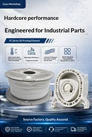 Filament PC blanc, matériau d'impression PC 1,75 mm 1 kg, plastique de qualité ingénierie pour imprimante 3D