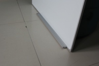 Tableau blanc effaçable à sec Ohsung AW23 à fixation murale, cadre en aluminium argenté pour salles de classe, bureaux et salles de réunion