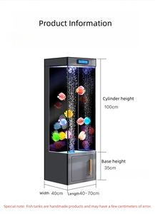 <span class=keywords><strong>Aquarium</strong></span> vertical en verre ultra-blanc de luxe, écologique, de haute qualité, directement de l'usine, <span class=keywords><strong>aquarium</strong></span> en cristal doré, petit/moyen format - Product Image 6