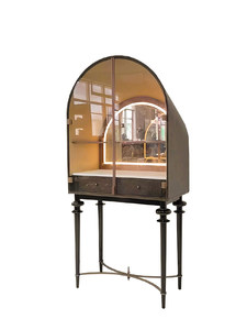 Luminaire italien de luxe Armoire de rangement vintage en verre arqué Villa design haut de gamme Salon Ménage Armoire à vin en - Product Image 6