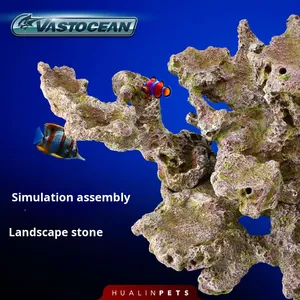 Vastocean Kunstmatig Rifrots Mariene <span class=keywords><strong>Aquarium</strong></span> Visbak Landschapsarchitectuur Steen Assemblage Hars Gemaakt in China - Product Image 3