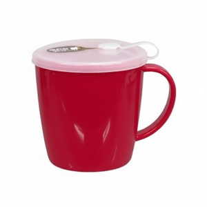 Tazza per bevande con cappuccio rosa - Product Image 1