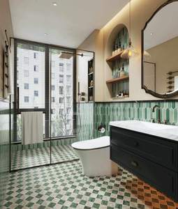 Gạch <span class=keywords><strong>Mosaic</strong></span> phổ biến mộc mạc mờ hoàn thành sàn gạch màu cam tráng men sàn gạch gốm sứ mộc mạc - Product Image 5