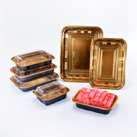 30 Boîtes Bento jetables en PP haute résistance, style américain, à parois épaisses, anti-poussière, sans goût, écologiques, recyclables, pour sushis et salades, rectangulaires