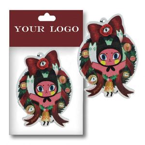 Private Label Customized Design Die-cut Shaped Paper Funny Car air Freshener - Product Image 2