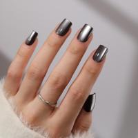 Faux ongles minimalistes de style coréen à couverture complète, ongles artificiels naturels et biologiques, emballage personnalisé