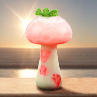 250ml haute qualité en forme de champignon vin whisky gobelets tasse en verre borosilicate ménage verre tasse à boire