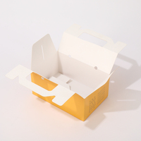 Caja de Regalo Plegable Personalizada con Asa, con Grabado y Laminado Mate para Empacar Pollo Frito, Pan, Papas Fritas y Sushi