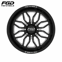 Jantes de camion en alliage d'aluminium forgé FGD Custom 24x14 26x16 PCD 8x170 avec enjoliveurs flottants pour Ford F-250/F-350