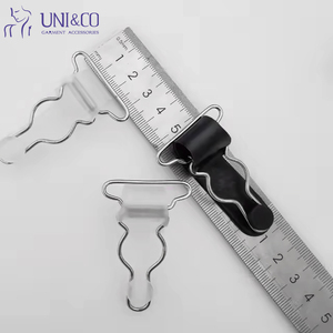 Boucle de jarretière transparente, clip métallique recouvert de nylon, attache de lingerie OEM - Product Image 3