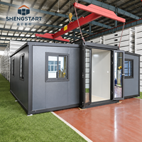 Pabrik Rumah Kontainer Ekspansi 20ft 40ft Produsen Rumah Prefab Kustom Grosir Rumah Modular untuk Pasokan Proyek Massal