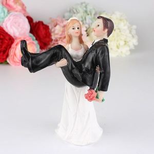 Anniversary Supplies Wedding Doll Ornament Bride <b>Groom</b> Resin Cupcake Decor - Product Image 3