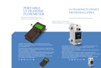 Débitmètre ultrasonique portable à pince en acier inoxydable haute précision pour la mesure industrielle des fluides (eau/huile) – OEM