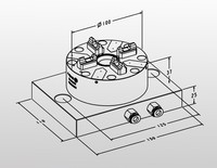 Mandrin d'index A-ONE 4 axes tour à changement rapide en acier trempé de haute précision pour accessoire de machines-outils de meulage de fraisage CNC
