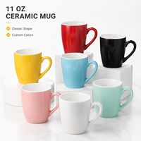 Mug Kopi Modern 11oz dari Porselen Tulang Putih Bentuk Kerucut untuk Sublimasi, Cocok untuk Hadiah DIY yang Dipersonalisasi