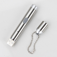 Mini USB ricarica puntatore luce Laser 5 modelli luce LED torcia gatto puntatore Laser giocattolo Laser