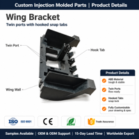 Supports et cadres moulés par injection plastique personnalisés avec rainures pour pièces d'appareils électroménagers Fabricant OEM ODM