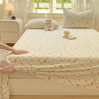 Parure de lit tatami trois pièces personnalisable pour dortoir étudiant, motif dessin animé double couche épaissi, toutes saisons