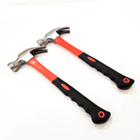 Marteau à griffes de 16 oz, robuste, résistant aux chocs, entièrement poli, avec manche antidérapant, pour travaux de construction et autres outils à main