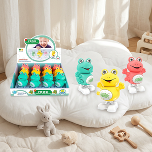 Jouet grenouille à remonter, grenouille dansante de dessin animé, rotation de la tête à 360 degrés, jouet en plastique pour enfants, cadeau de fête - Product Image 4