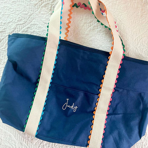 Bolsa de Mano Grande Personalizada con Logotipo Bordado, Bolsa de Compras de Gran Capacidad, Bolsa de Almacenamiento para Transportar Mahjong - Product Image 6