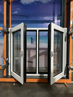 Fenêtres de maison passive à triple vitrage en aluminium à rupture de pont thermique, de haute qualité et écoénergétiques, de style européen