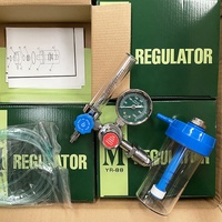 Regulator Oksigen Inhaler Oksigen Medis Pengukur Aliran Oksigen Ulir Eksternal Ulir Internal Pengatur Tekanan Tabung Oksigen