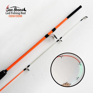 Yüksek kalite 1.35m-2.4m LED gece cazibesi balıkçılık için 2 bölümler ile balıkçılık çubuklar dayanıklı cam malzeme - Product Image 4