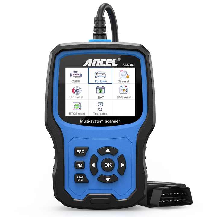 ANCELBM700コードリーダーOBD2車診断ツールフルシステムBMWABS ETCSBMS 
