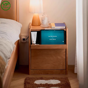 Mesa <span class=keywords><strong>de</strong></span> <span class=keywords><strong>Noche</strong></span> <span class=keywords><strong>de</strong></span> Estilo Mid-Century, Mesa Auxiliar <span class=keywords><strong>de</strong></span> Madera <span class=keywords><strong>de</strong></span> <span class=keywords><strong>Cerezo</strong></span>, Mesa <span class=keywords><strong>de</strong></span> <span class=keywords><strong>Noche</strong></span> Hecha a Mano, Mesa Auxiliar Moderna para Dormitorio - Product Image 2