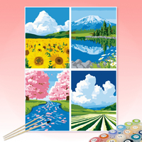 Kits de peinture par numéros DIY personnalisables, ensemble de peinture à l'huile non personnalisé pour adultes, enfants et débutants, livraison directe